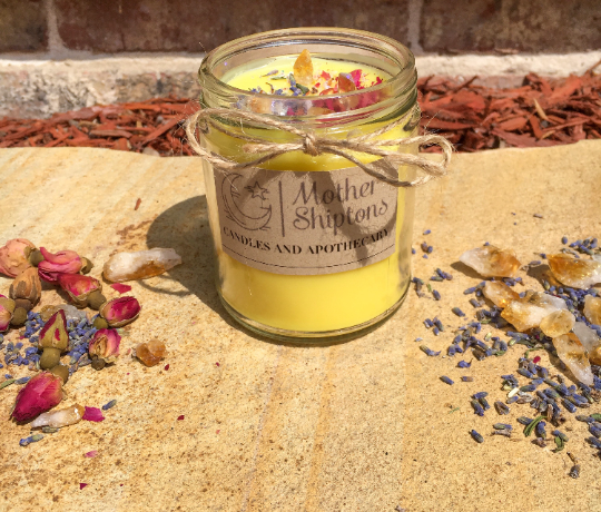 Sunbeam Citrine ritual candle.
