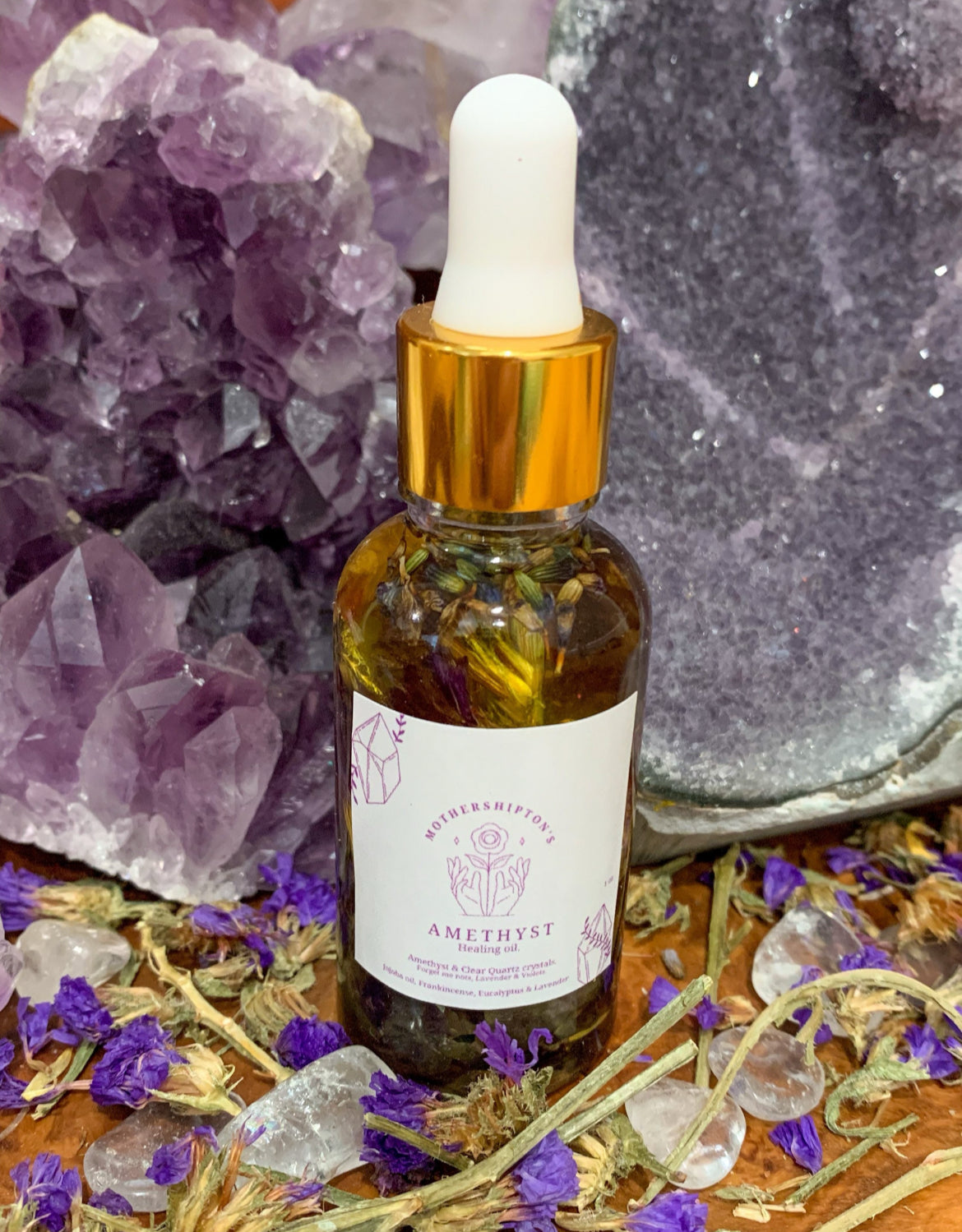 Crystal healing oils